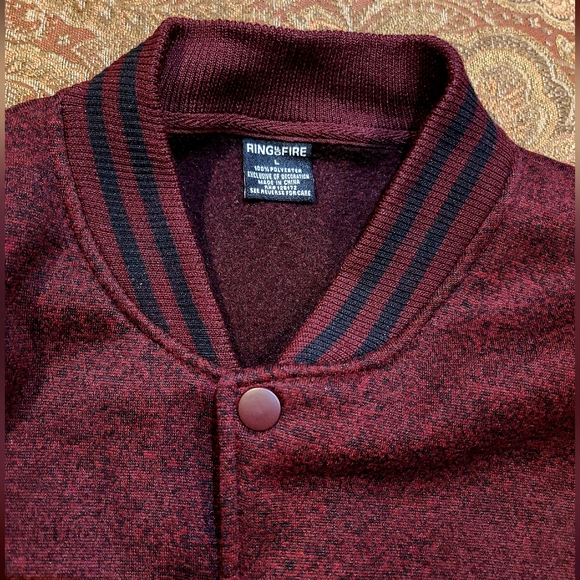 Ring of Fire mens varsity jacket - Picture 4 of 9